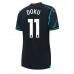 Günstige Manchester City Jeremy Doku #11 3rd Fussballtrikot Damen 2023-24 Kurzarm